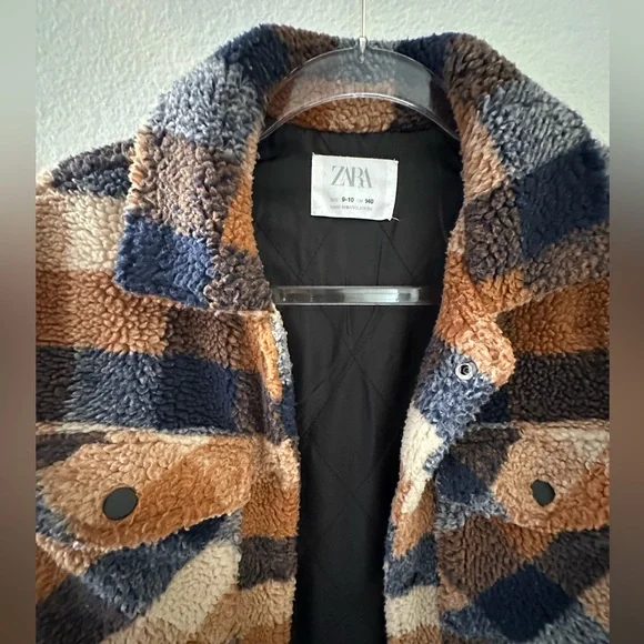VGUC ZARA Boys Plaid Jacket
